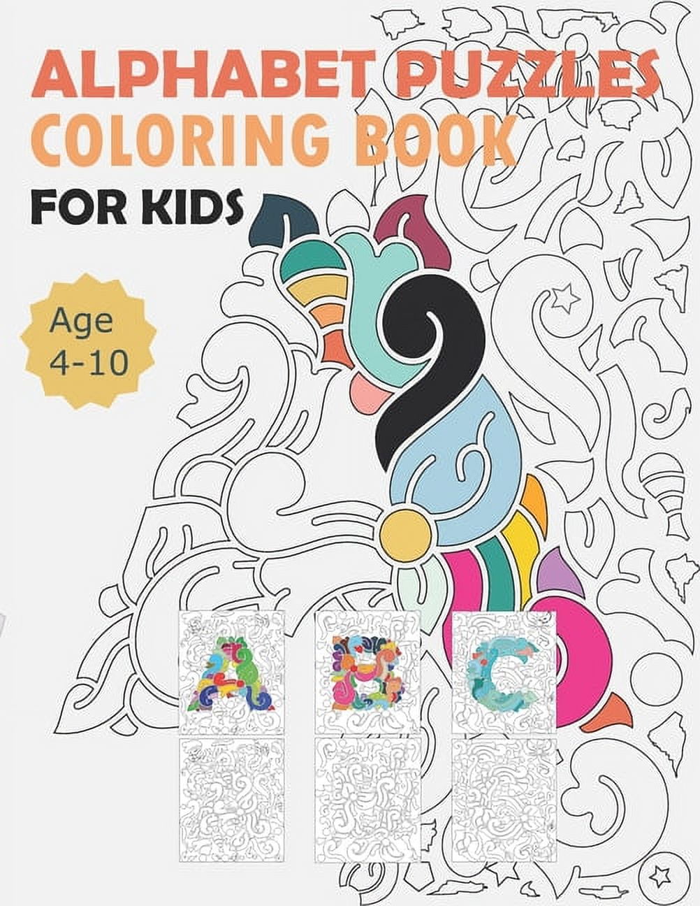 Hidden Images: Puzzle Coloring Book For Kids Ages 4 to 8