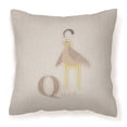 thumbnail image 1 of Alphabet Q For Quail Fabric Decorative Pillow, 1 of 1