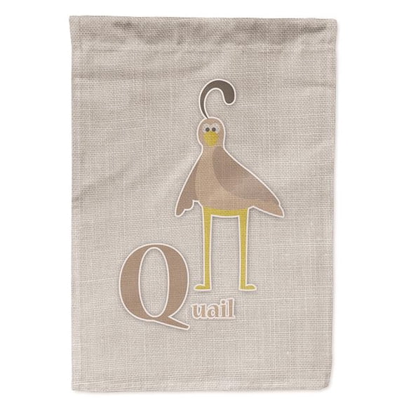 Alphabet Q for Quail Garden Size Flag