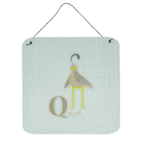 Alphabet Q for Quail Wall or Door Hanging Prints