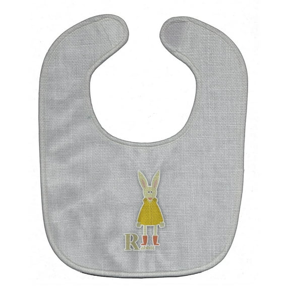 Alphabet R for Rabbit Baby Bib