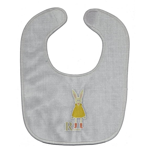 Alphabet R for Rabbit Baby Bib