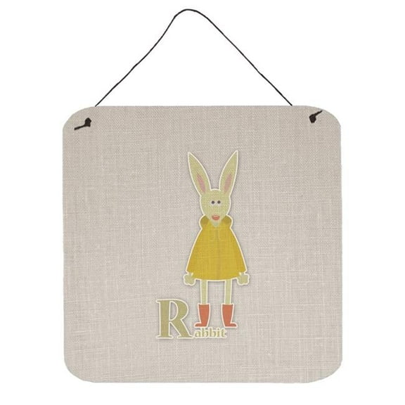Alphabet R for Rabbit Wall or Door Hanging Prints