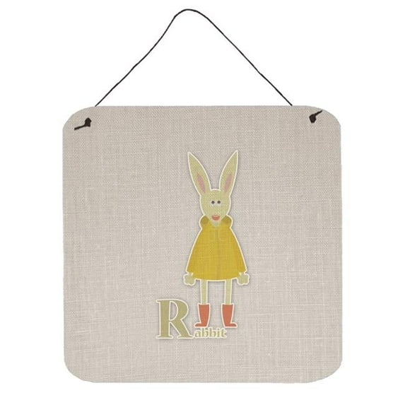 Alphabet R for Rabbit Wall or Door Hanging Prints