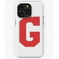 thumbnail image 1 of Alphabet Red G Sports Letter G G3615 Phone Case for iPhone17 16 15 14 13 12 11 Pro Max, 1 of 2