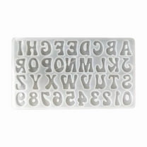 Alphabet Resin Silicone Mold Unique Alphanumeric Mold Diy Epoxy Ornaments Mold for Jewelry Making Home Decorations
