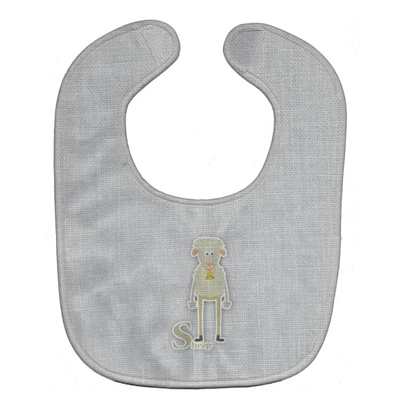 Alphabet S for Sheep Baby Bib