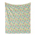 thumbnail image 1 of Alphabet Soft Flannel Fleece Throw Blanket, Learning English Themed Childish Irregular Colorful Letters in Squares, Cozy Plush for Indoor and Outdoor Use, 60" x 80", Multicolor, by Ambesonne, 1 of 5