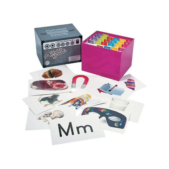 Alphabet Sound Pocket Chart Card Set - Educational - 313 Pieces