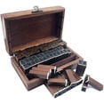 thumbnail image 1 of Alphabet Stamps 70 PCS Vintage Wooden Rubber Letter Number Alphabet Combination Letter Stamp Diary Ablum Wedding Letter Wood Rubber Stamp Set with Vintage Wooden Box Gift (Standard Writing), 1 of 9