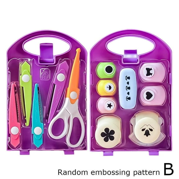 Alphabet & Symbol Embossing Machine Set, 20x14cm Handheld Stamp Press for Paper Crafts, Educational DIY Tool