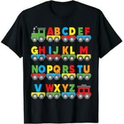 Alphabet Toy Train Colorful Letters learn ABCs boy girl kids T-Shirt