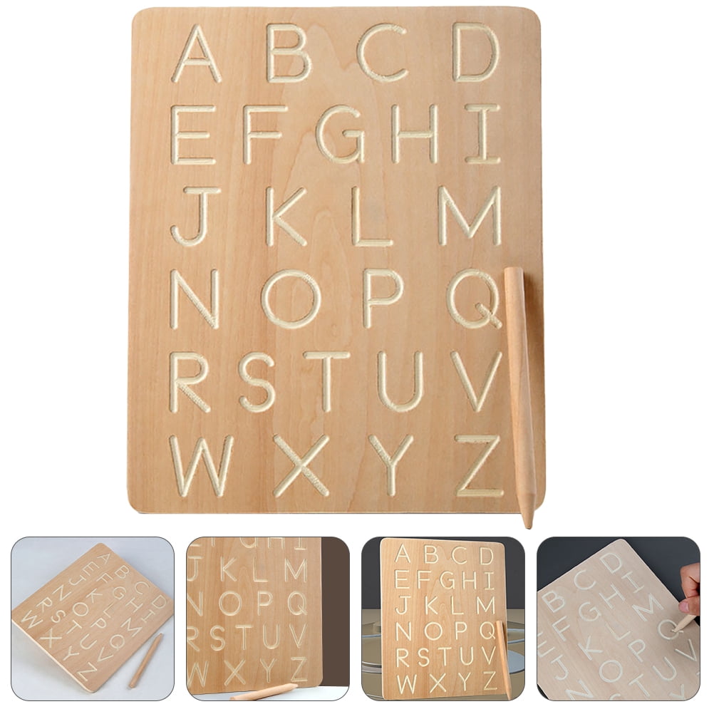Alphabet Tracing Board 1 Set Alphabet Tracing Wooden Board Writing