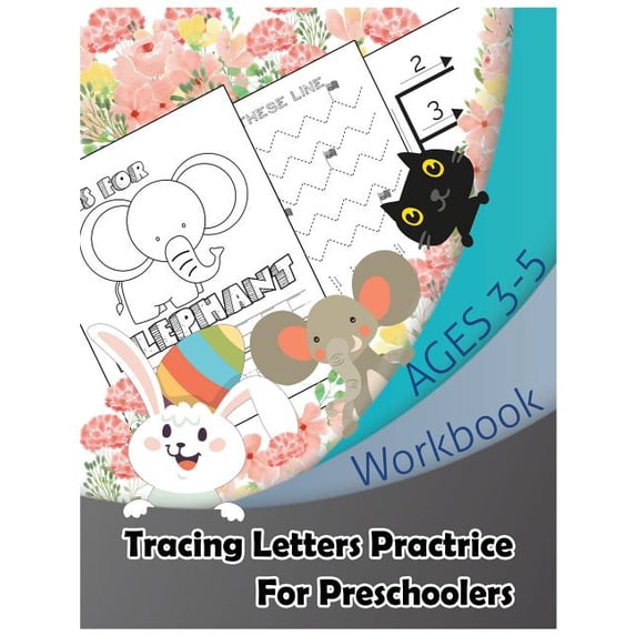 Alphabet Tracing Paper Handwriting Practice For Kids Preschool Ages 3-5