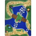 thumbnail image 1 of Joy Carpets Kid Essentials Alphabet Trail 10'9" x 13'2" Area Rug in Color Multi, 1 of 1