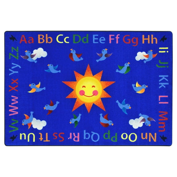 Alphabet Tweet, 10'9" x 13'2", Multicolor