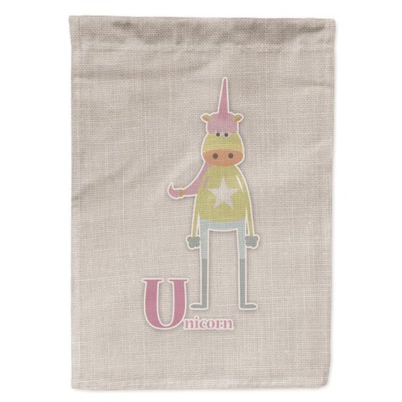 Alphabet U for Unicorn Garden Size Flag