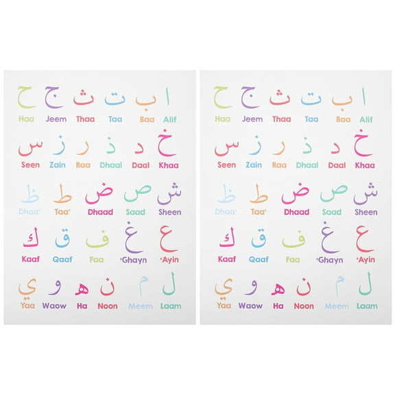 Toyandona home education resources Arabic Number Poster Cotton Educational Moms Kitchen 2 Sheets