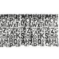 thumbnail image 1 of Alphabet Window Valance, Uppercase English Letters on a Plain Background Repetitive Scene, Curtain Valance for Kitchen Bedroom with Rod Pocket, 54" X 12", Charcoal Grey and White, by Ambesonne, 1 of 3