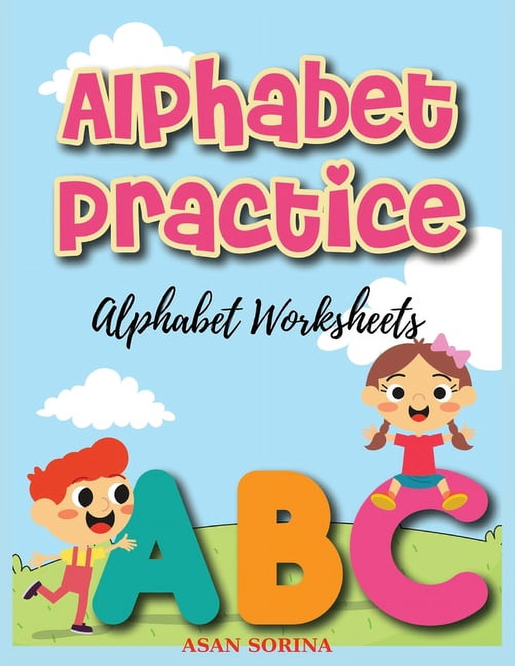 Alphabet Worksheets, Practice; ABC Trace and Color Learning Alphabet