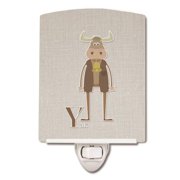 Alphabet Y for Yak Ceramic Night Light