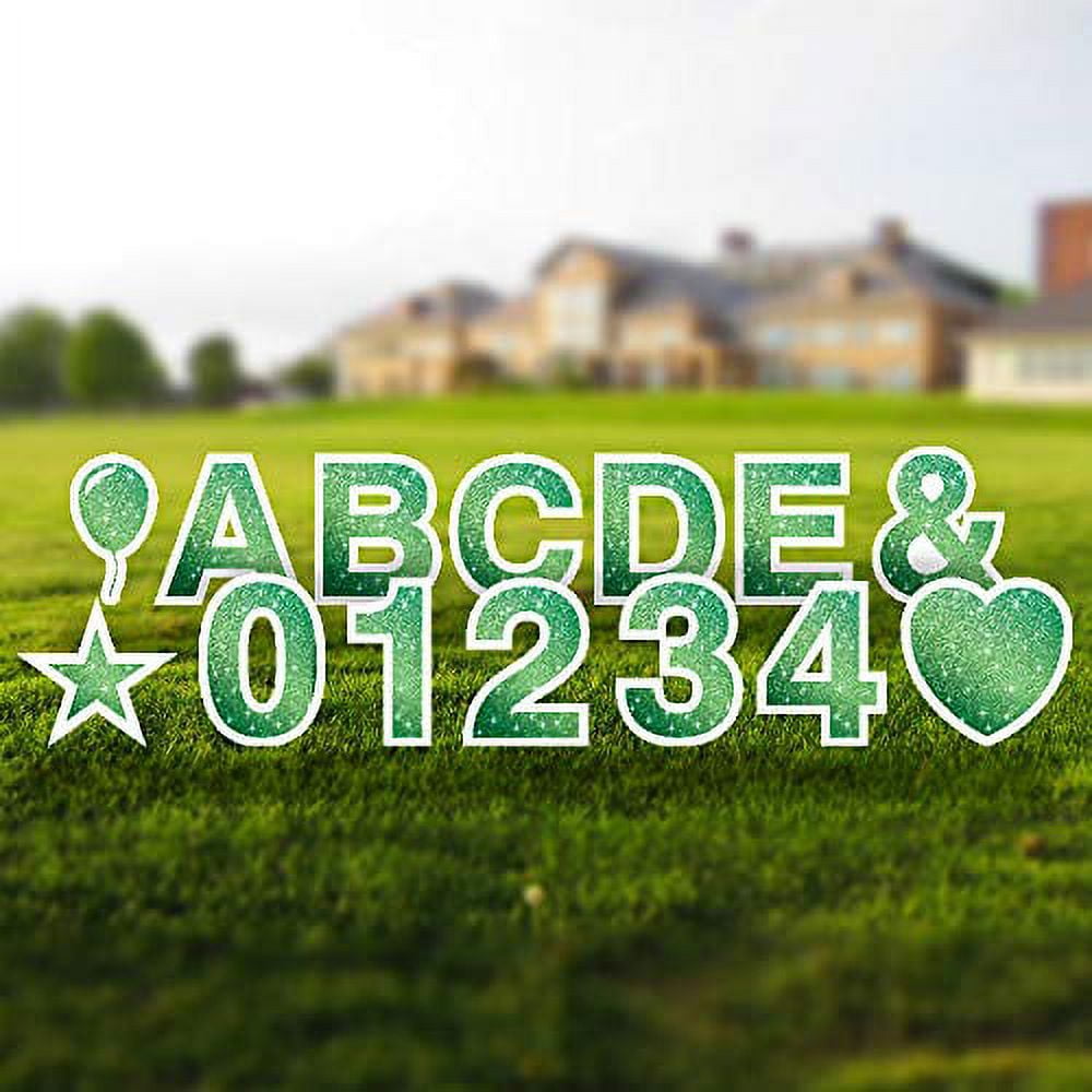 Alphabet Yard Letter Sign Set Includes Letters, Numbers, and Special