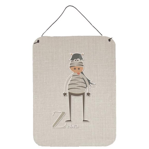 Alphabet Z for Zebra Wall or Door Hanging Prints