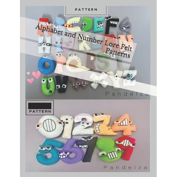 Alphabet and Number Lore Felt Patterns (Paperback)