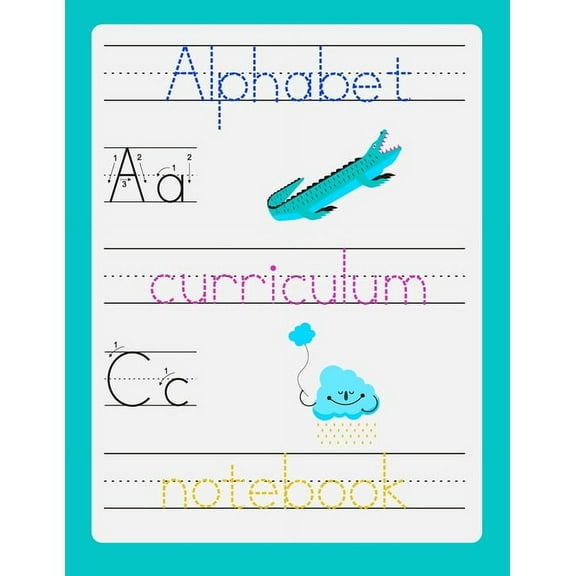Alphabet curriculum notebook : Preshool workbook - Trace letters of the alphabet and sight words - Magic calligraphy child book (Paperback)
