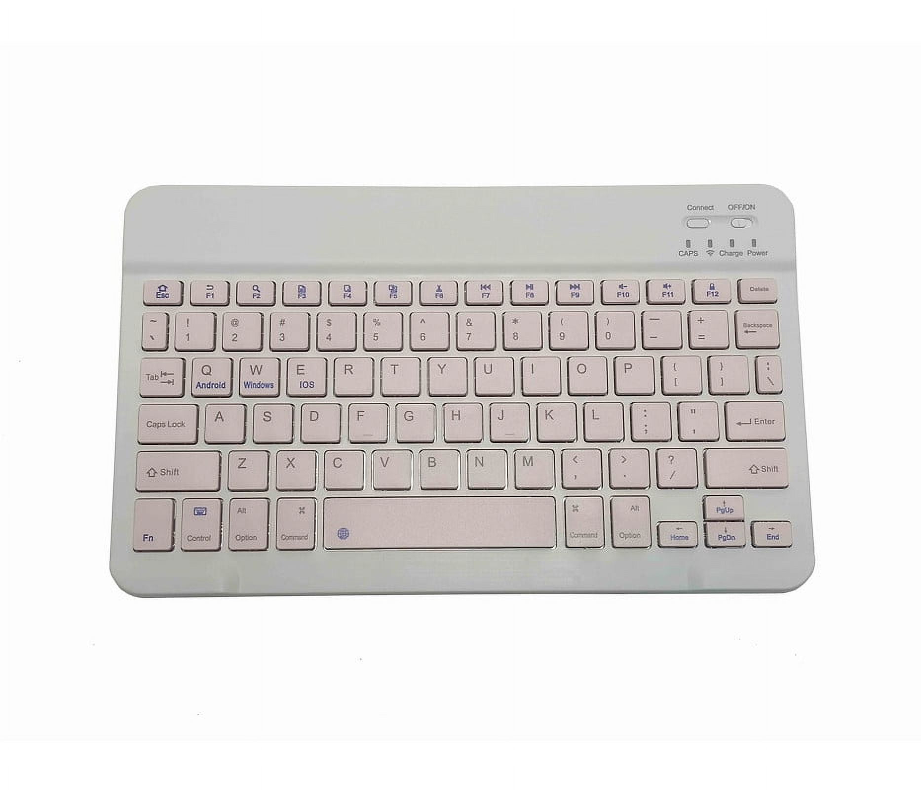 Alphabetec Slim small wireless keyboard portable design, low noise keys ...