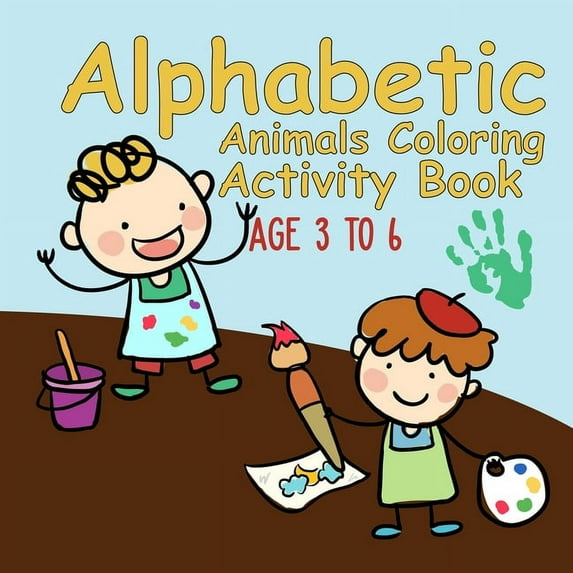 Alphabetic Animals: Colouring Book For KIds, (Paperback)