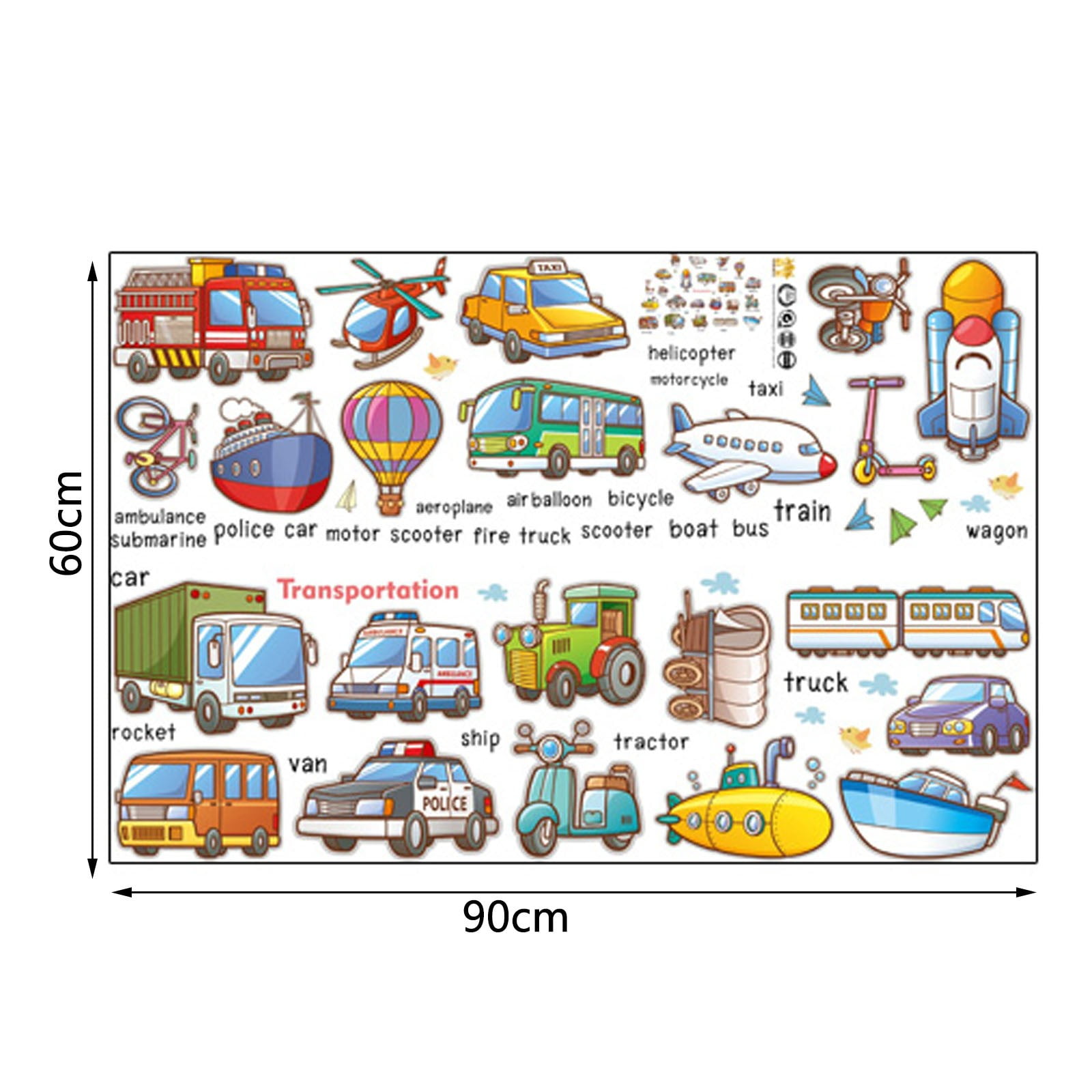 Alphabets Kids Learning Education Wall Decals Nursery Kindergarten Wall Stickers