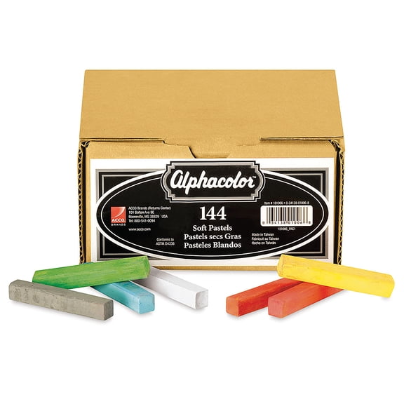 Alphacolor Soft Pastels - Basic Colors, Box of 144