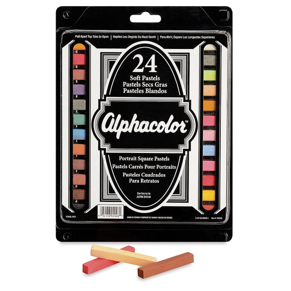 Alphacolor Soft Pastels - Portrait Colors, Set of 24