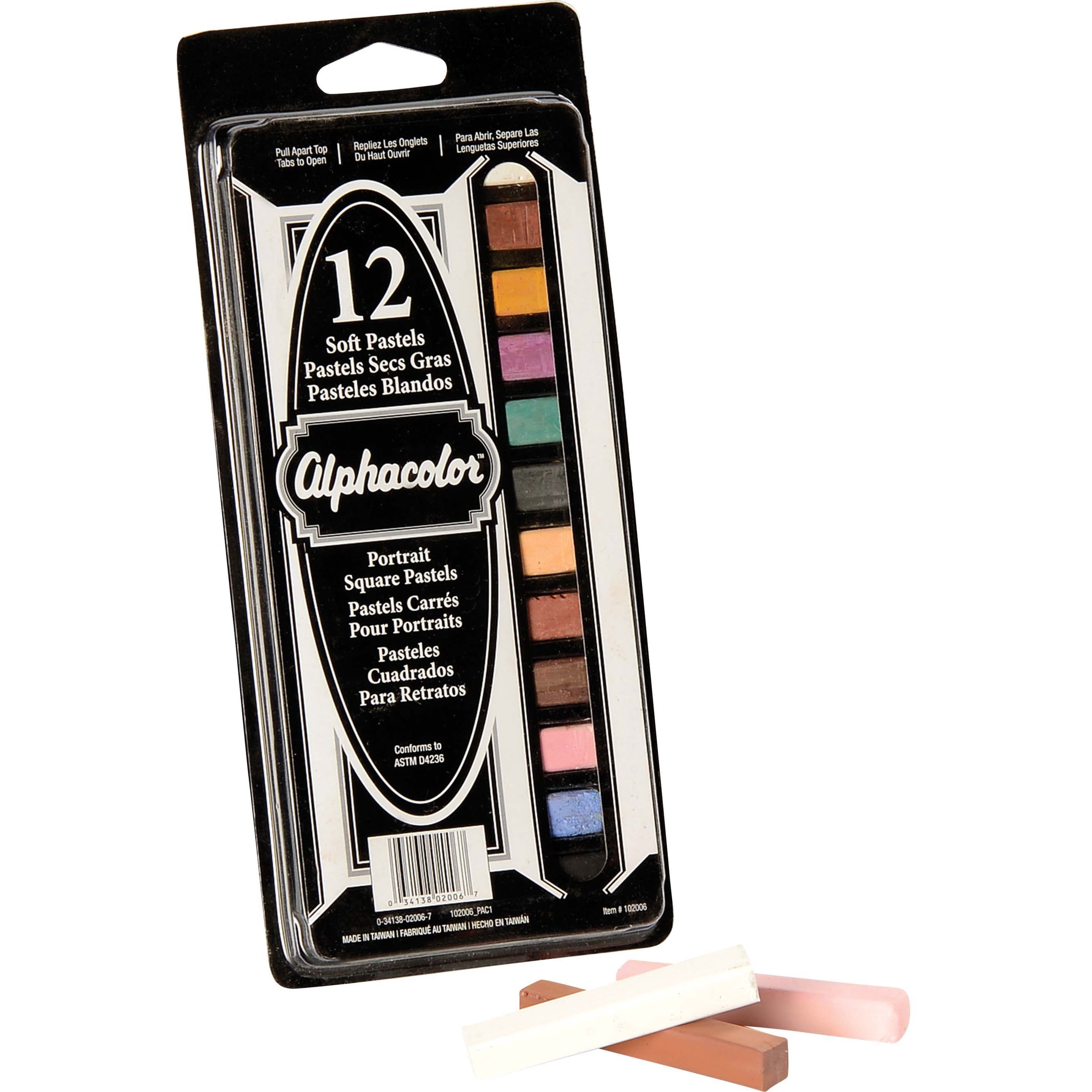Quartet Alphacolor Soft Square Pastels, Multi-Colored, 144