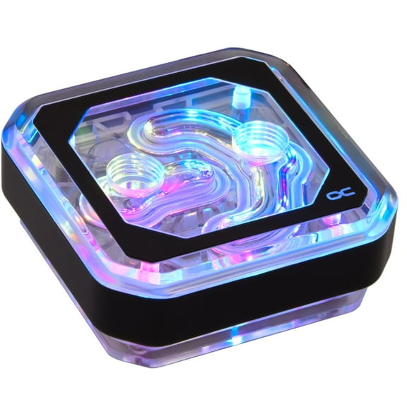Alphacool Eisblock XPX Aurora CPU Water Block, Digital RGB, Black/Plexi