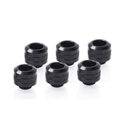 Alphacool Eiszapfen PRO HardTube G1/4" Fitting, 13mm OD, Deep Black, 6-pack