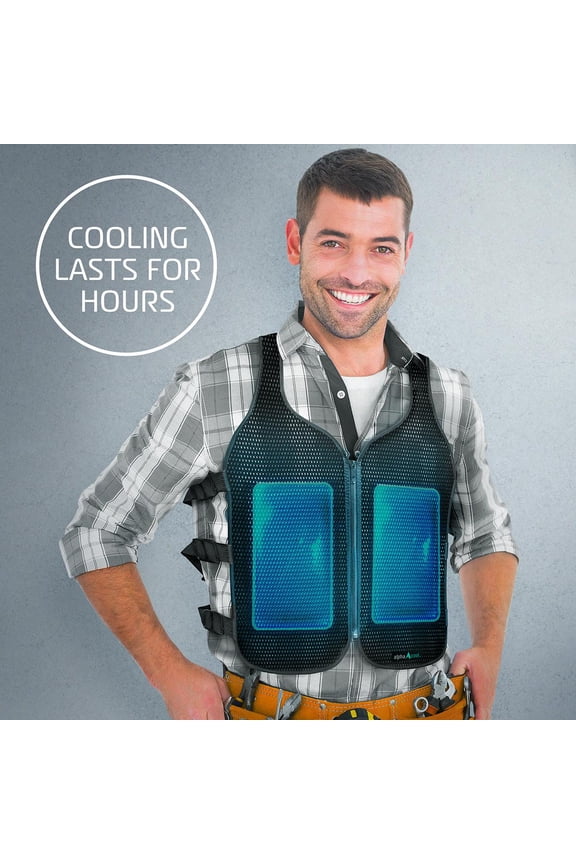 Front Zipper Mesh, Cooling Ice Vest (Men's)
