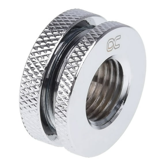Alphacool G1/4" Bulkhead Connector Fitting, Short Version, Chrome
