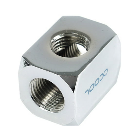 Alphacool HF 3-way Connection Terminal, Chrome