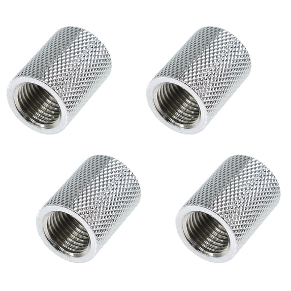 Alphacool HF G1/4" Female to Female Extender Fitting, 22mm, Chrome, 4-pack