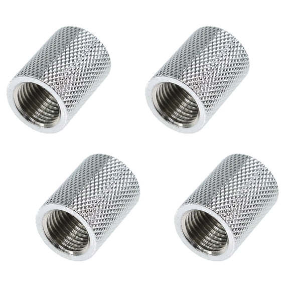 Alphacool HF G1/4" Female to Female Extender Fitting, 22mm, Chrome, 4-pack