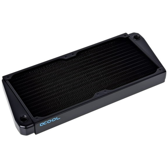 Alphacool NexXxos ST30 Full Copper X-Flow Radiator 280, 140mm x 2, Dual Fan, Black