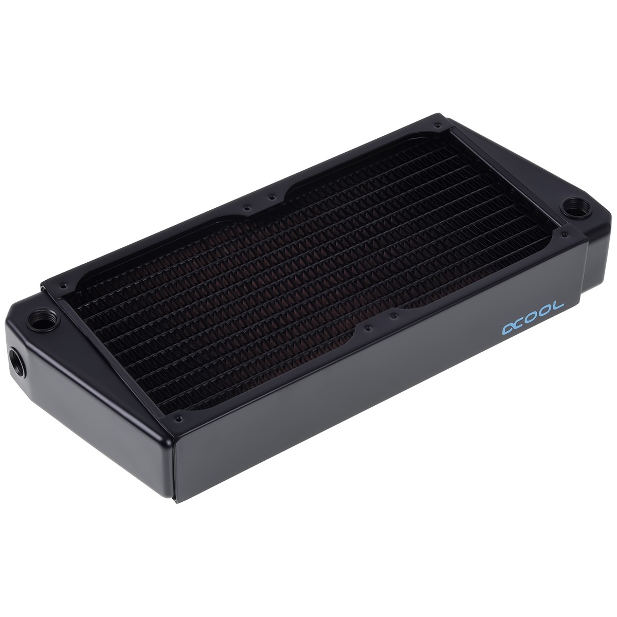 X Flow Radiator Alphacool NexXxos XT45 Full Copper X-Flow Radiator 240, 120mm x 2, Dual ...