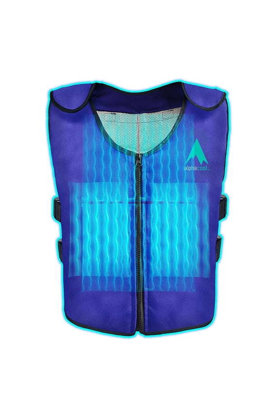 Zipper-Pull Front, Adjustable Cooling Vest (Unisex)