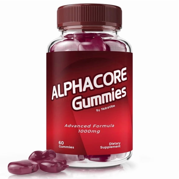 Alphacore Gummies with a Natural Daily Blend for Energy & Wellness | Great-Tasting, Easy-to-Chew Alpha Core Gummies (60 Gummies)
