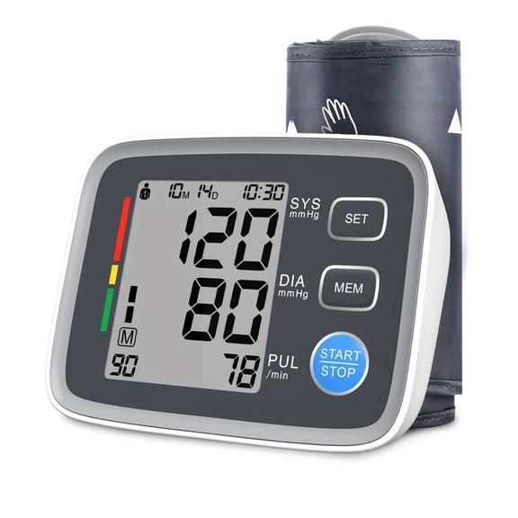 Alphamed Automatic Upper Arm Blood Pressure Monitor, Large Cuff, Digital BP Machine