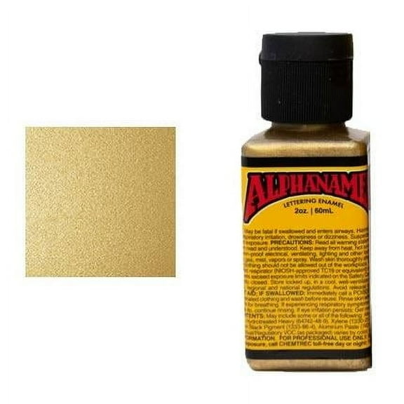 Alphanamel 2.5oz Metallic Gold
