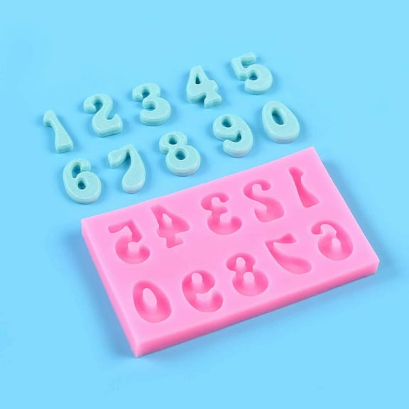 Alphanumeric Cake Molds Chocolate Molds English Letter Number Baking Decorations for Birthday Party 1-Pack