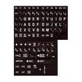 thumbnail image 1 of Alphanumeric Keyboard Labels for Lexan, White on Black, 1 Count, 1 Pack, 1 of 1